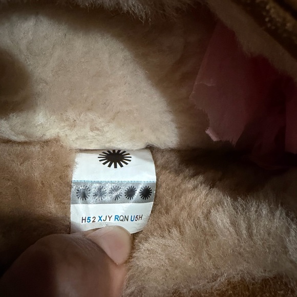 UGG Women's Tan and Cream Cow Print Slippers - Picture 8 of 8